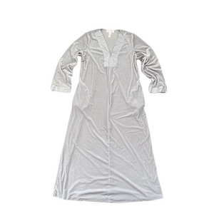 Oscar De La Renta Pink Label Sahara Nights Gray/Silver‎ Velvet Caftan